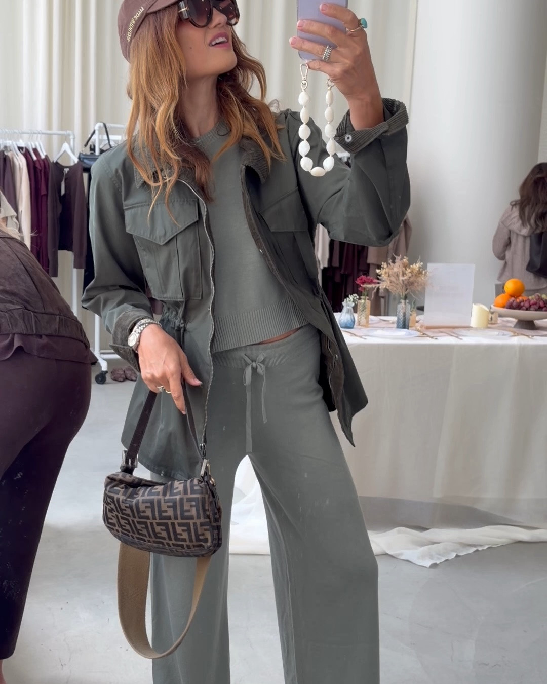 Splendid set and gorgeous green barn jacket of my dreams!! 

Wearing a small in all