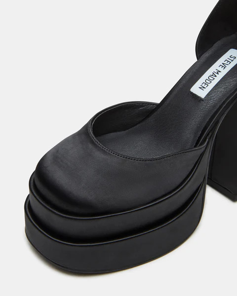 CHARLIZE BLACK SATIN | Steve Madden (US)