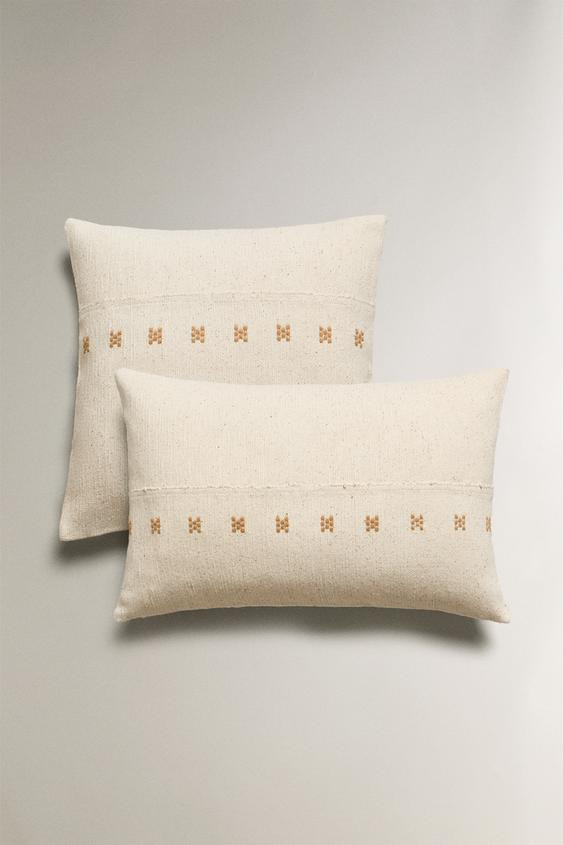 EMBROIDERED THROW PILLOW COVER | Zara US