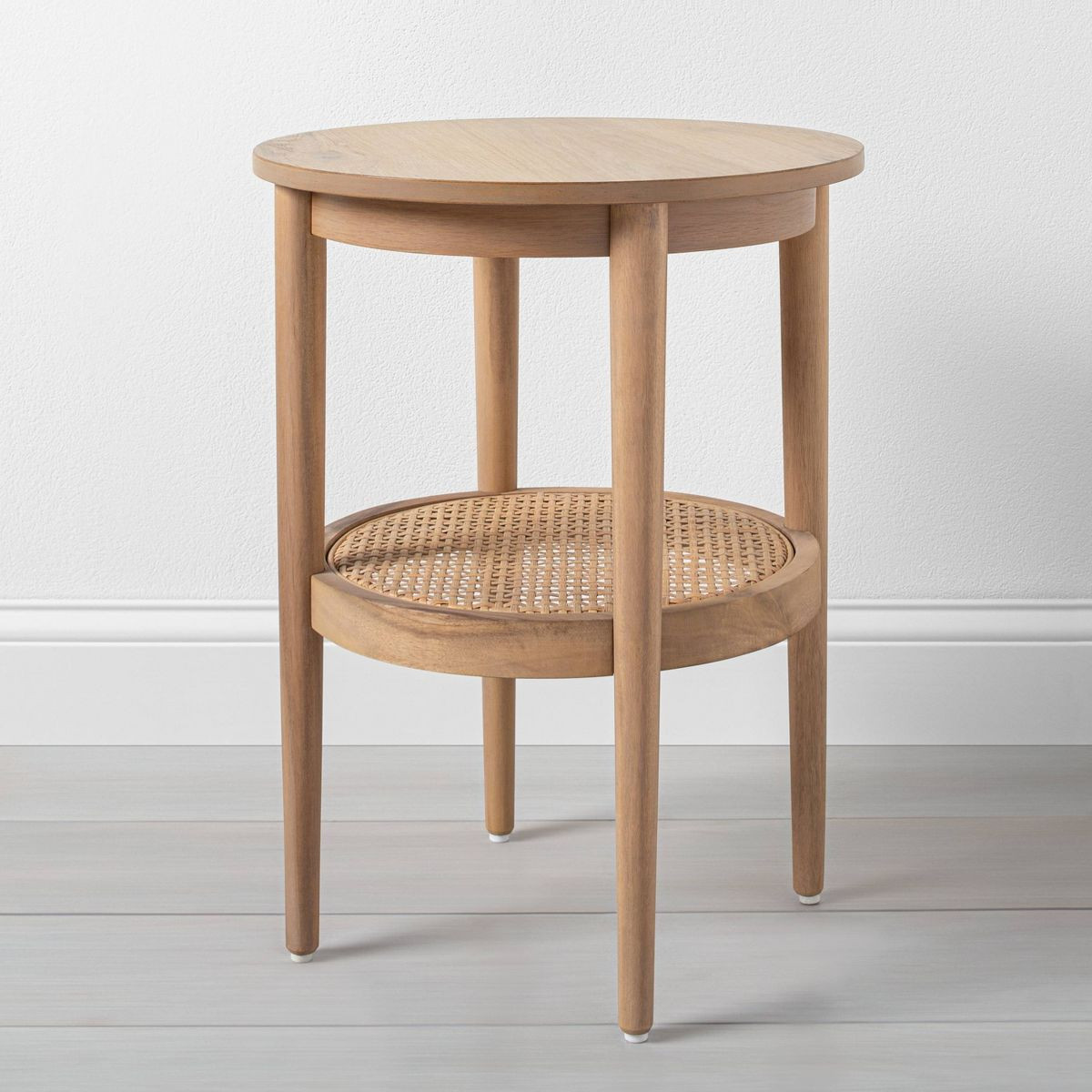 Round Wood & Cane Accent Table - Hearth & Hand™ with Magnolia | Target