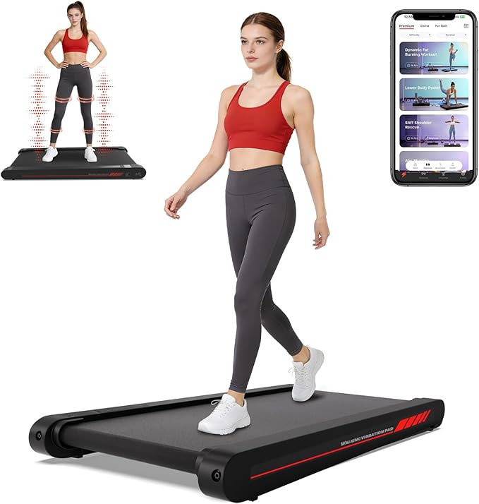 Freepi Walking Pad,Under Desk Vibration Treadmill,3 in 1 Vibration Plate Exercise Machine,Portabl... | Amazon (US)