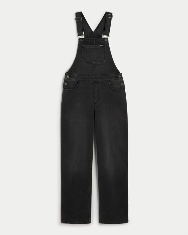Women's Washed Black Overalls | Women's Clearance | HollisterCo.com | Hollister (US)