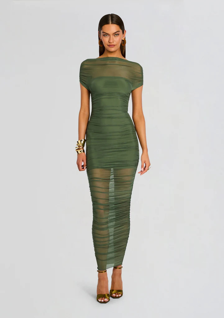 Noel Mesh Midi Dress | Retrofete