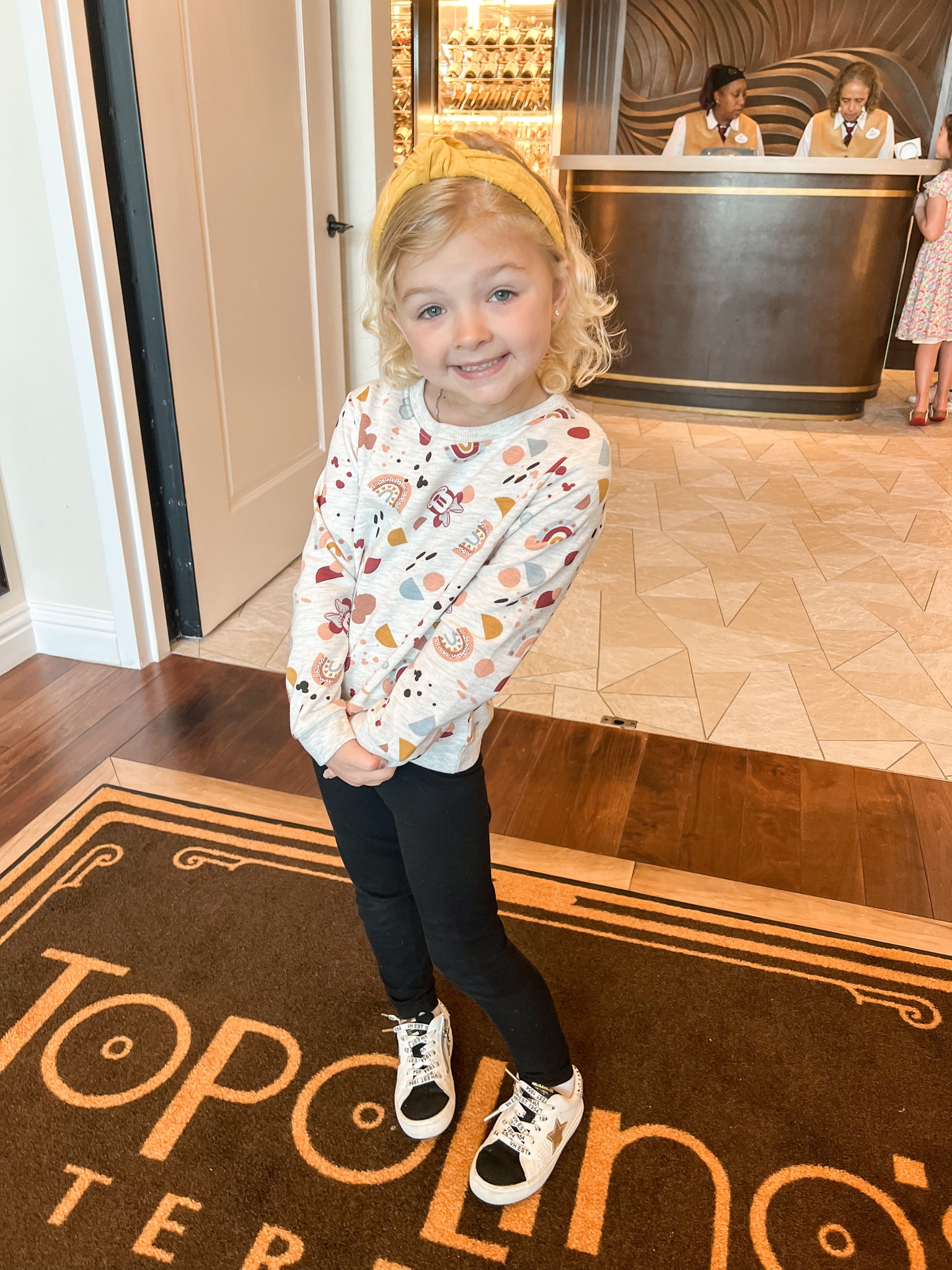 Kids Disney outfit! Rider Monroe is wearing a 5T in sweatshirt 