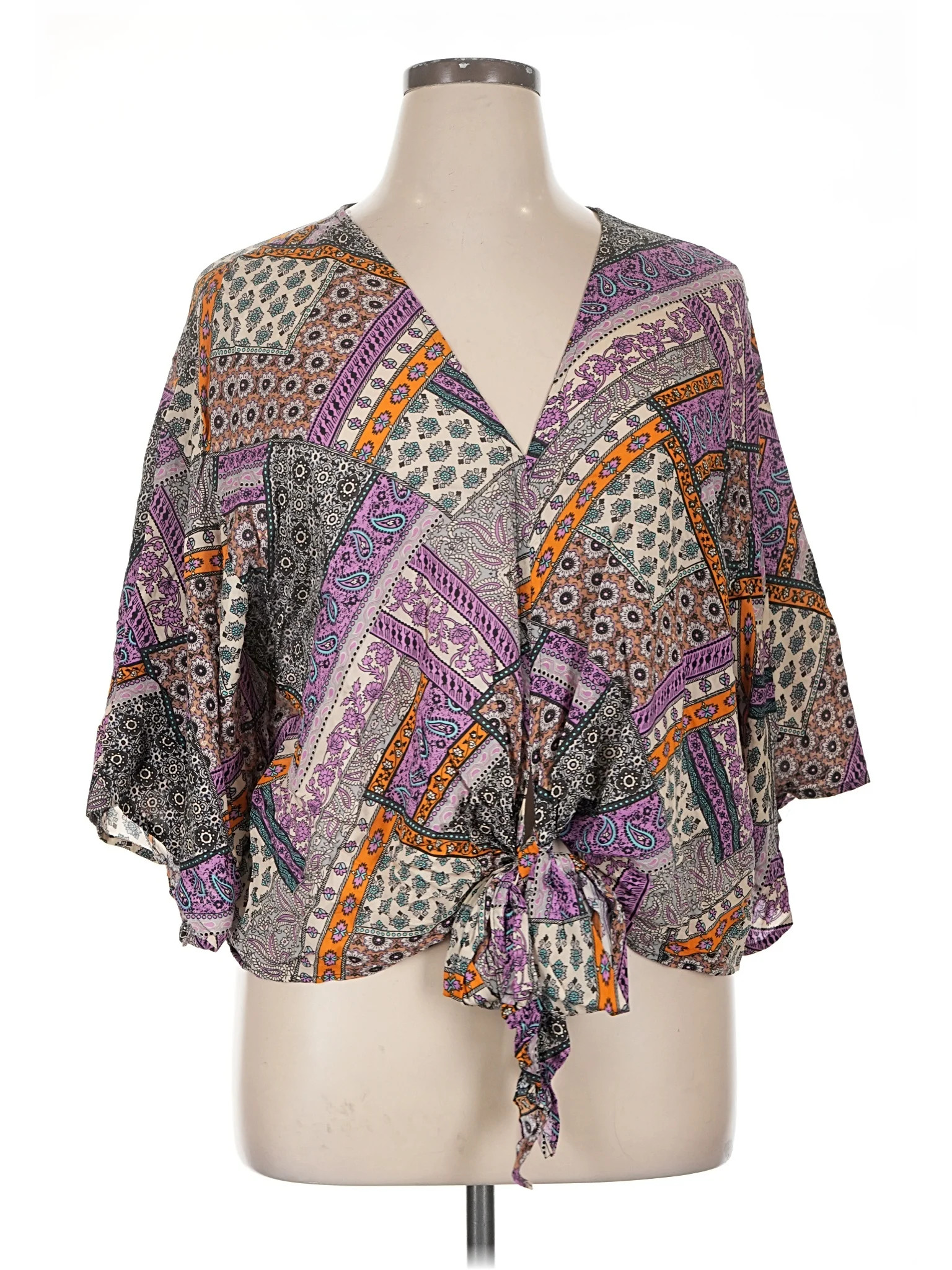 Just Polly 3/4 Sleeve Blouse | ThredUp (US)