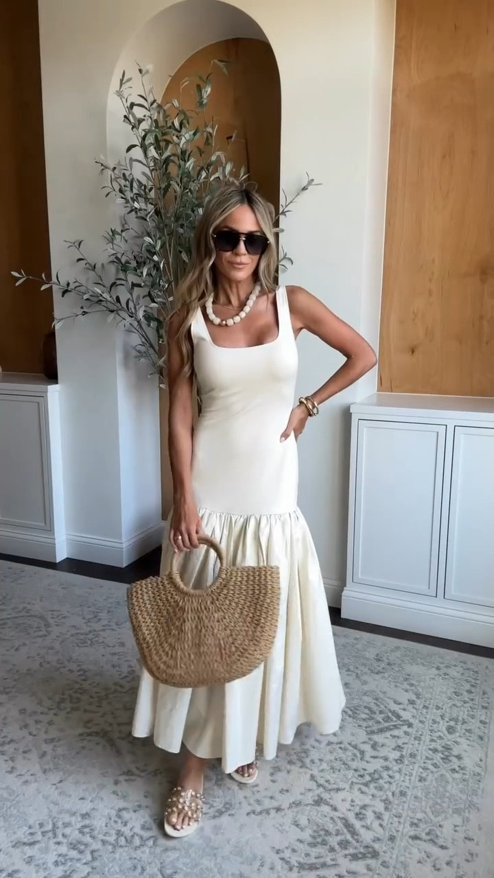 Gorgeous resortwear outfits perfect for your next vacation or spring break trip! Love the mix of dresses, linen jumpsuit, and easy separates that look like a matching set! Vacation vibes 🫶🏻 

#vacationoutfits #beachoutfits

#LTKgrwm #LTKootd #LTKdayinmylife