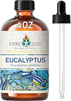 EVOKE OCCU Eucalyptus Essential Oil 4 Oz, Pure Eucalyptus Oil for Massage Aromatherapy Diffuser F... | Amazon (US)