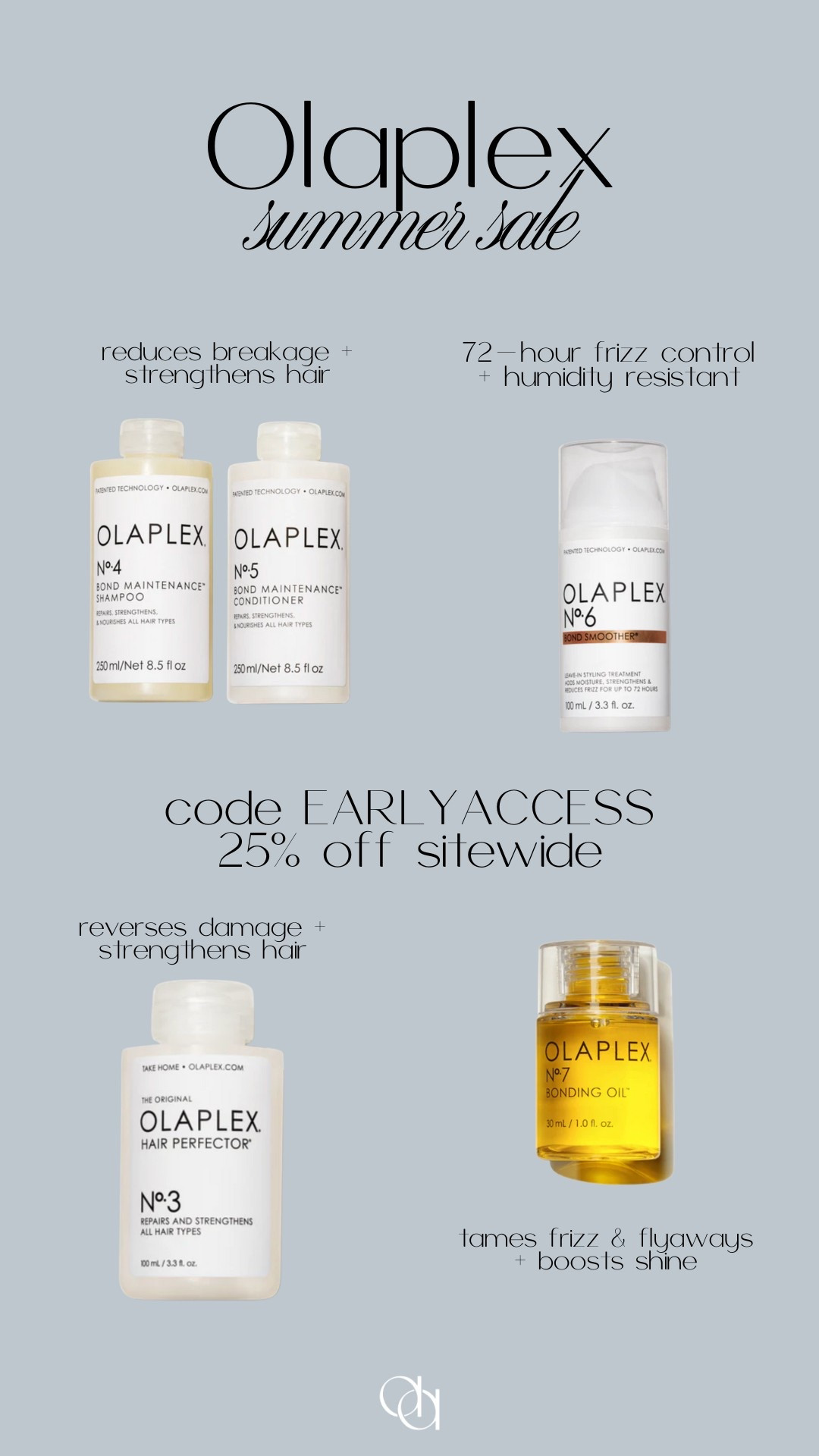 Use code EARLYACCESS to get 25% off Olaplex sitewide! Valid only through 6/8 #olaplexpartner #paidlink #olaplex #ad 