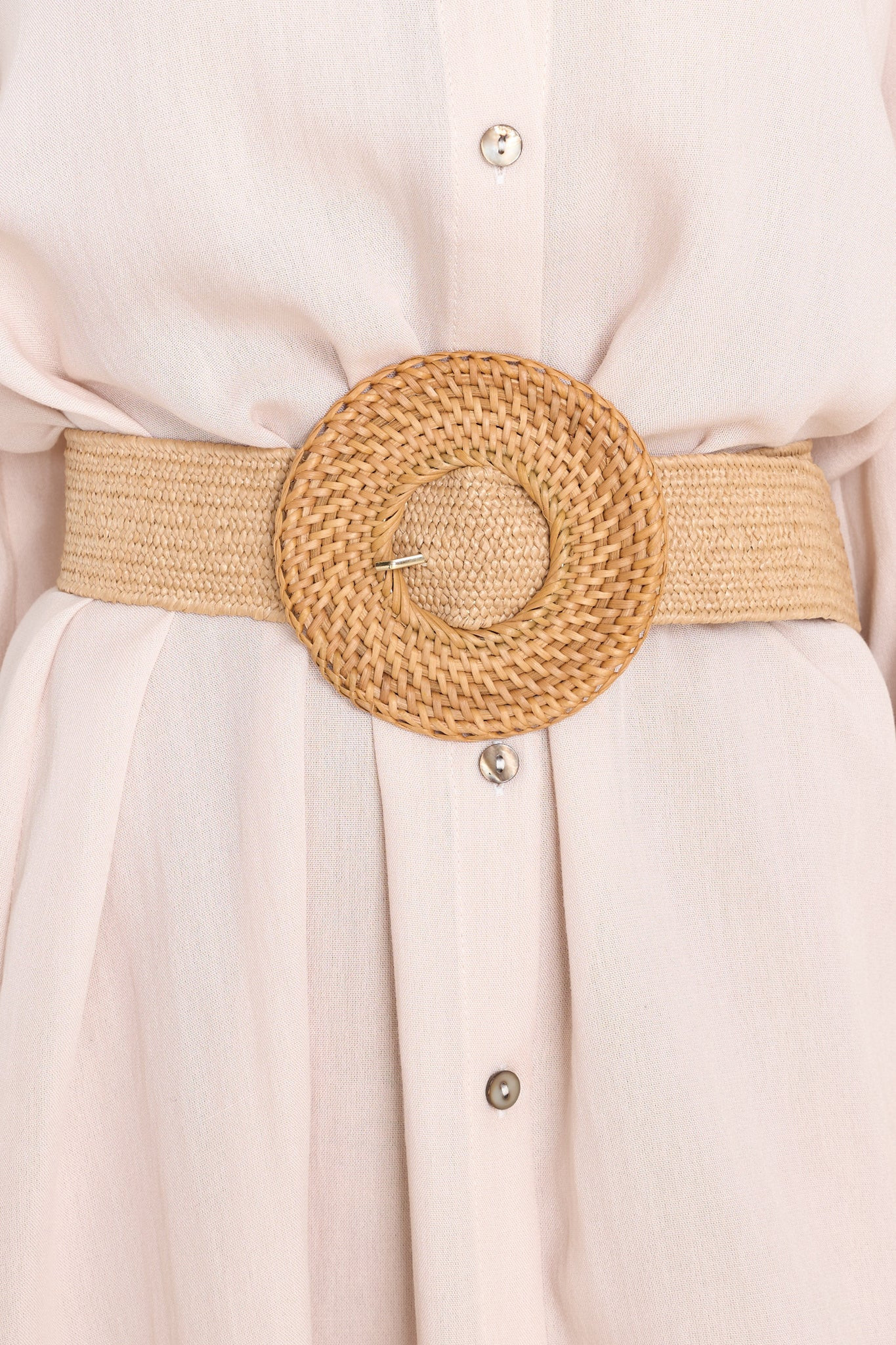 Stay Around Tan Belt | Red Dress 