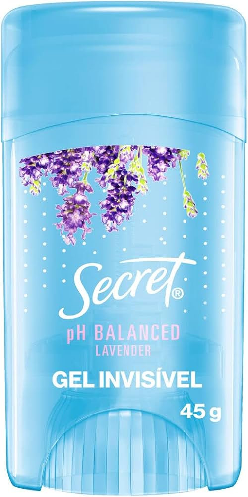 Desodorante em Gel Antitranspirante Secret Aroma de Lavanda com pH Balanceado 45g | Amazon (BR)