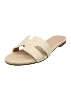 Crown & Ivy™ Raffia H Band Sandals | Belk