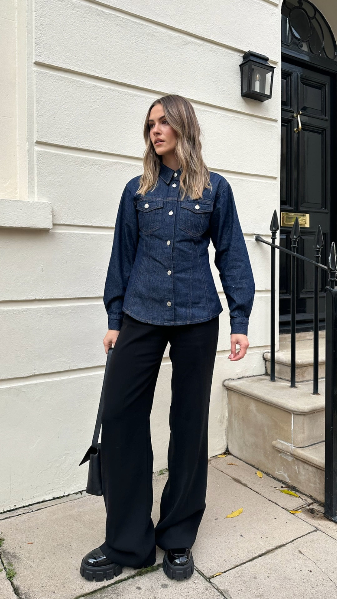 Obsessed with this denim shirt. Such a good piece for winter as it’s chic and warm ❣️ I’m wearing a size 8 

#LTKfindsunder50 #LTKCyberWeek #LTKGiftGuide