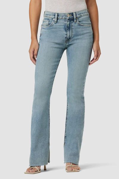 Barbara High-Rise Bootcut Petite Jean w/ Split Hem | Hudson Jeans