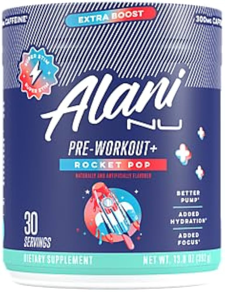 Pre-Workout with Extra Boost - Rocket Pop (13.8 Oz. / 30 Servings) | Amazon (US)