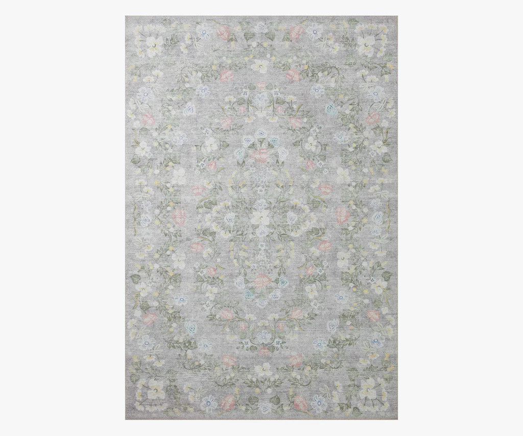 Palais Windsor Printed Rug - Grey | Rifle Paper Co.