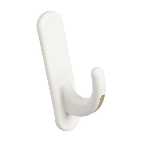 Elfa Utility Curve Board Hook White Pkg/3 | The Container Store