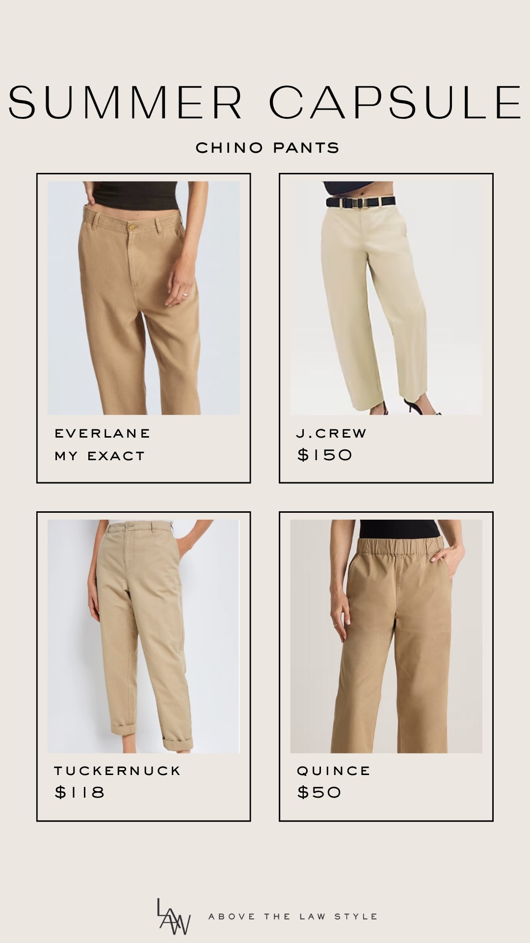 Summer Capsule: Chino Pants

#LTKFindsUnder100 #LTKStyleTip #LTKSummerEdit