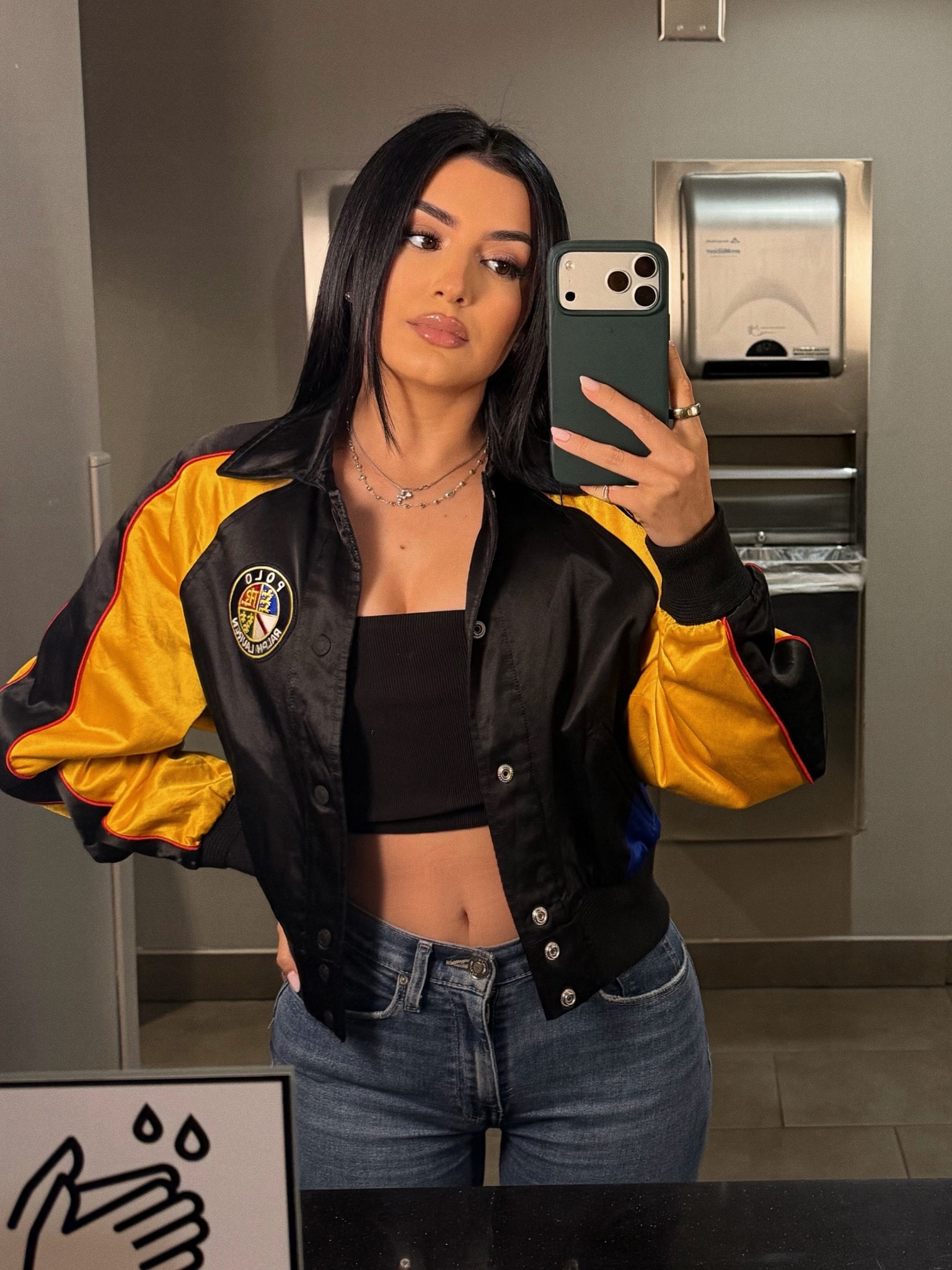 Polo satin jacket - satin bombers 

#LTKSeasonal #LTKSaleAlert #LTKootd