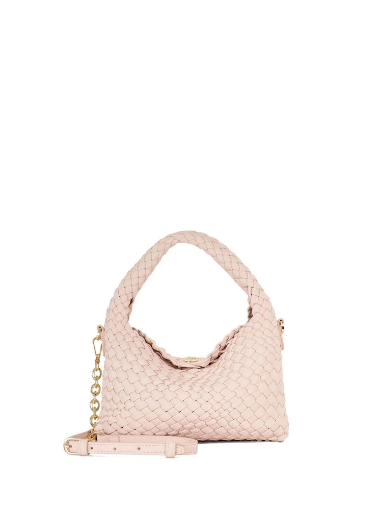 Dune London Pink Dinky deliberate Mini Woven Slouch Bag | Next EU