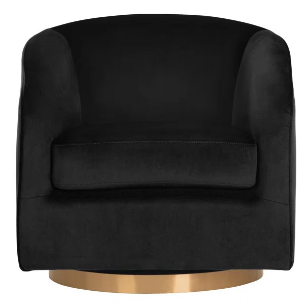 Knox 30'' Wide Velvet Swivel Armchair | Wayfair North America