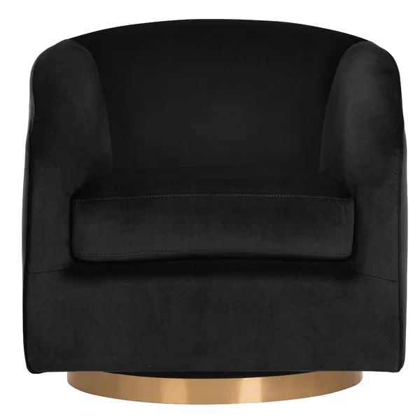 Knox 30'' Wide Velvet Swivel Armchair | Wayfair North America