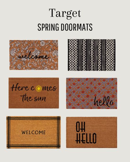 Target Spring doormats! 

#LTKhome #LTKSeasonal #LTKstyletip