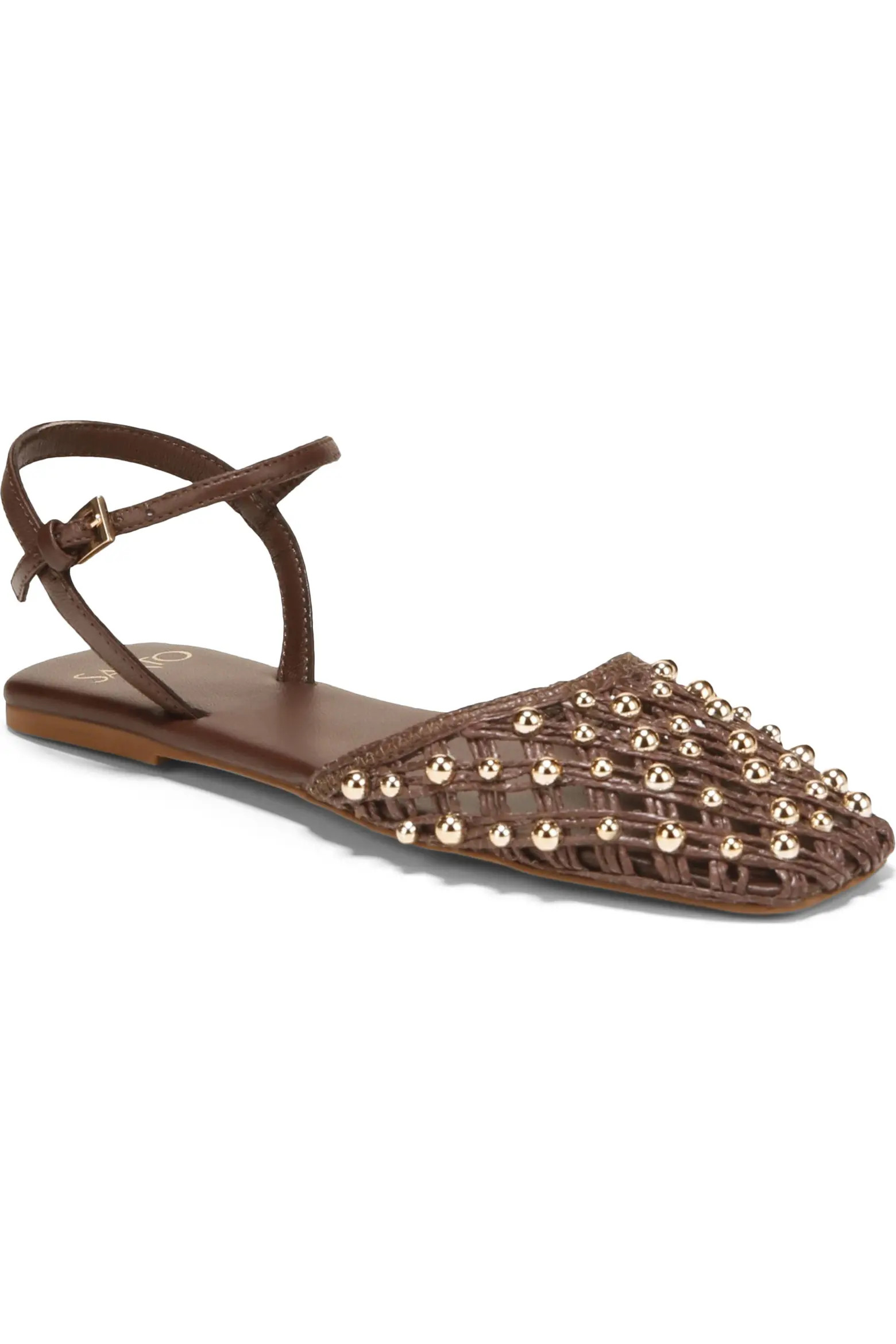 SARTO by Franco Sarto Inali Ankle Strap Flat (Women) | Nordstrom | Nordstrom