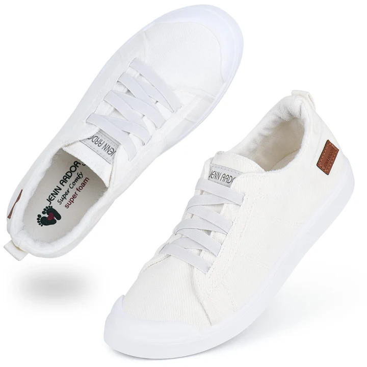 JENN ARDOR Women's Canvas Slip-on Sneakers: Comfortable Casual | JENN ARDOR