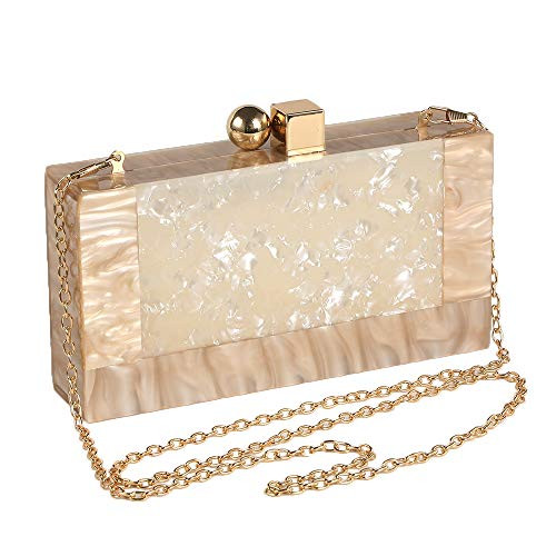 Women Acrylic Evening Clutch bag Glitter Marble Purse Handbag for Wedding Cocktail Party Prom | Amazon (US)