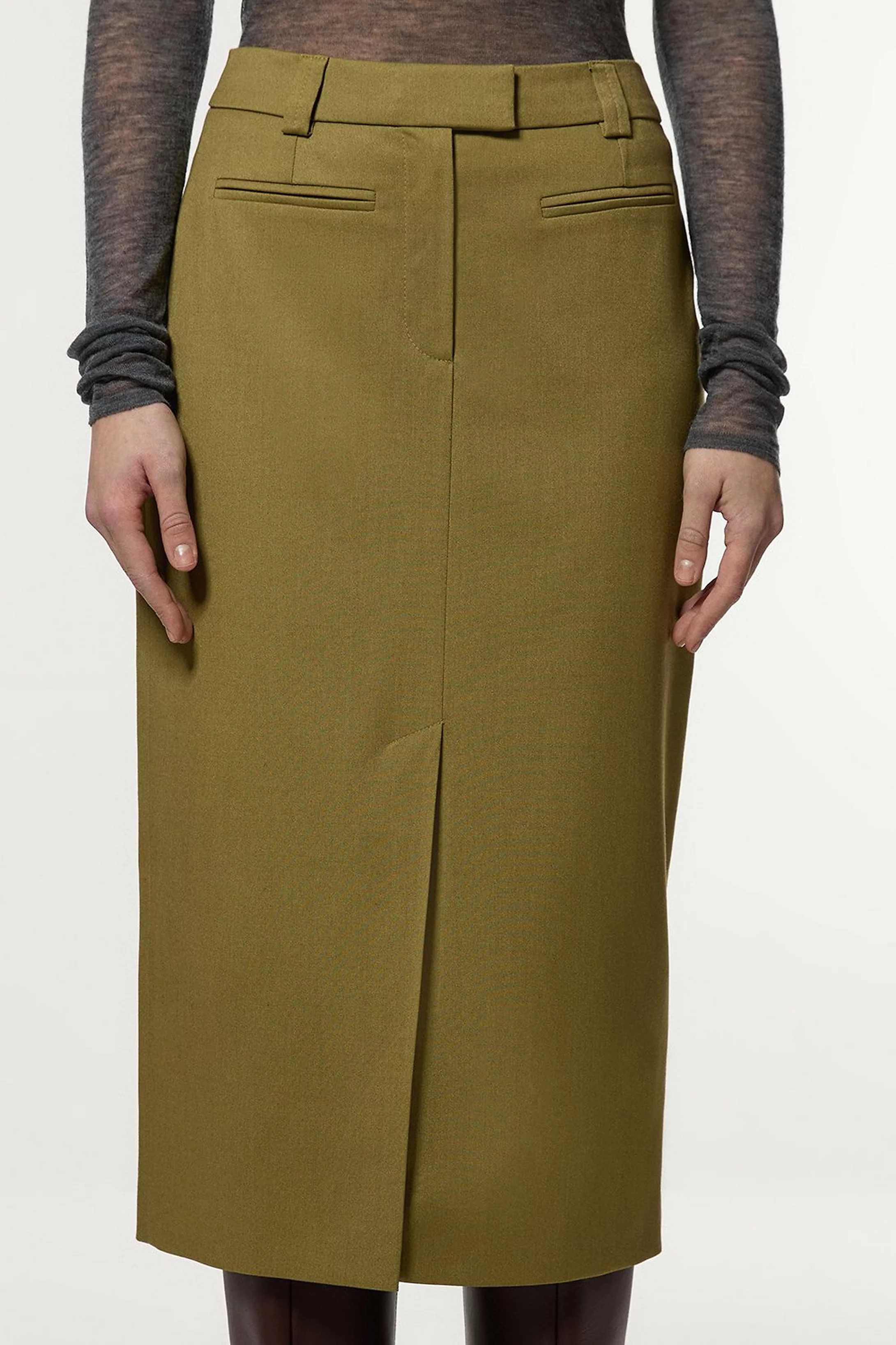 Soft Structured Tailored Pencil Skirt | Karen Millen | Karen Millen US