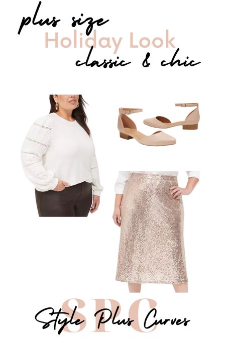 Classic and chic plus size holiday look from Lane Bryant, because is it really the holiday season if you don’t have a sequin skirt? I love this outfit because it’s simple but classy  

#LTKSeasonal #LTKplussize #LTKHoliday