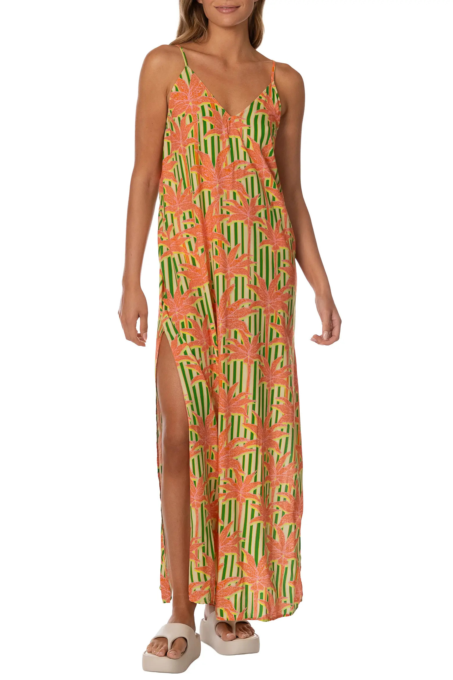 Blooming Stripes Debbie Cover-Up Maxi Dress (Women) | Nordstrom | Nordstrom