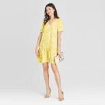 Women's Short Sleeve Ruffle Hem Dress - A New Day™ | Target