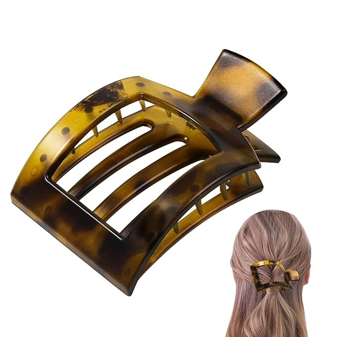 Square Hair Clip,Non-Slip Jaw Clip,flat Claw Clips,Square Flat Hair Claws,Hair Clips,Secure Hold ... | Amazon (US)