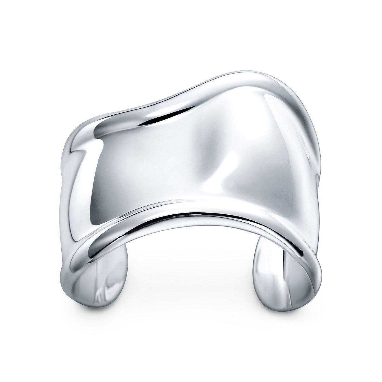 Elsa Peretti® Bone cuff in sterling silver, small, right wrist. | Tiffany & Co. | Tiffany & Co. (UK)