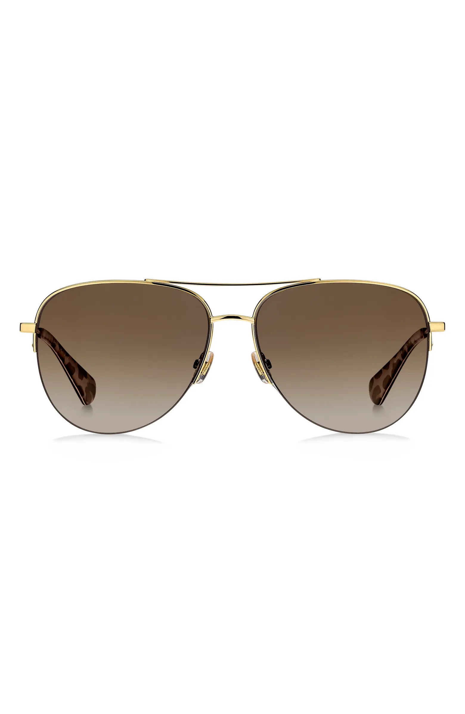 kate spade new york maisie 60mm polarized gradient aviator sunglasses | Nordstrom | Nordstrom