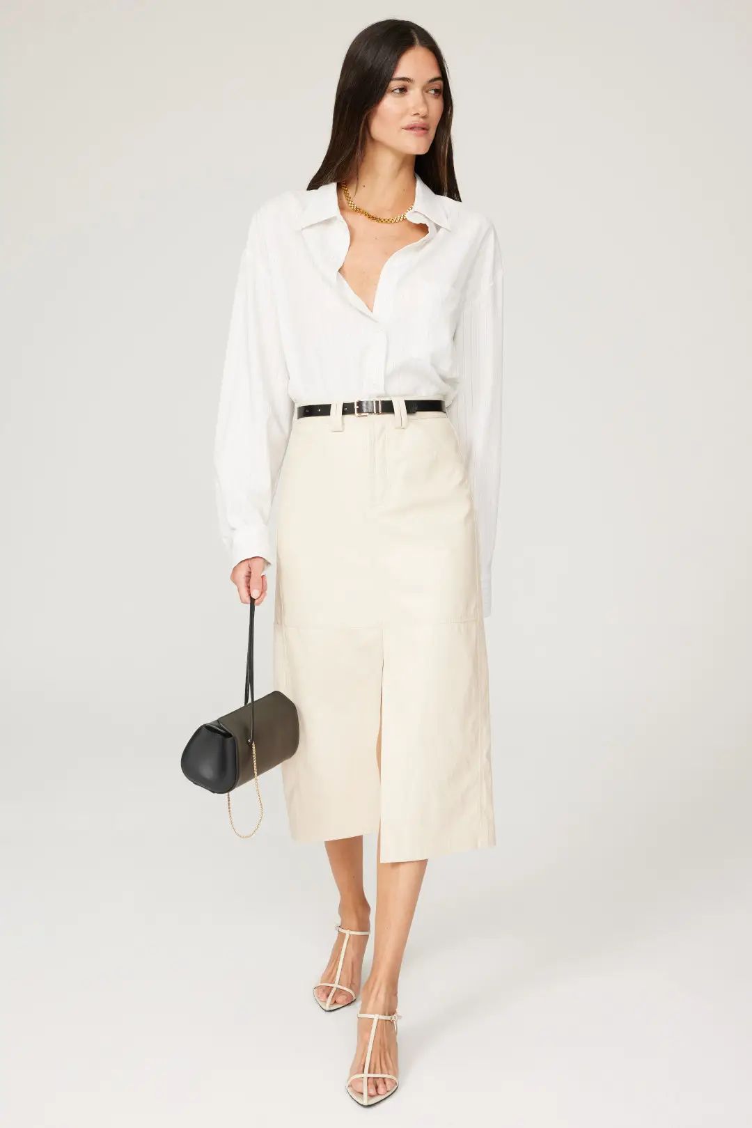 Faux Leather Alden Skirt | Rent the Runway