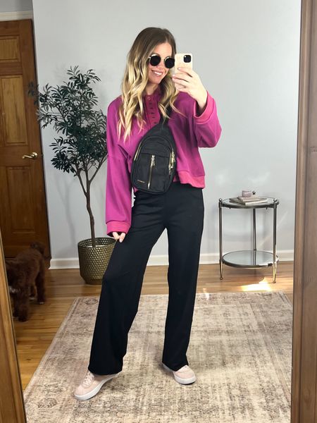 I am literally obsessed with these pants and will definitely be buying more colors! Available in petite, regular and tall lengths! Wearing size small regular length. Paired it with this free people inspired hoodie that I lovvve!! This color is so fun! Wearing size small! 
 #AmazonFashion #founditOnAmazon #FoundItOnAmazonFashion

#LTKsalealert #LTKfindsunder100 #LTKfindsunder50