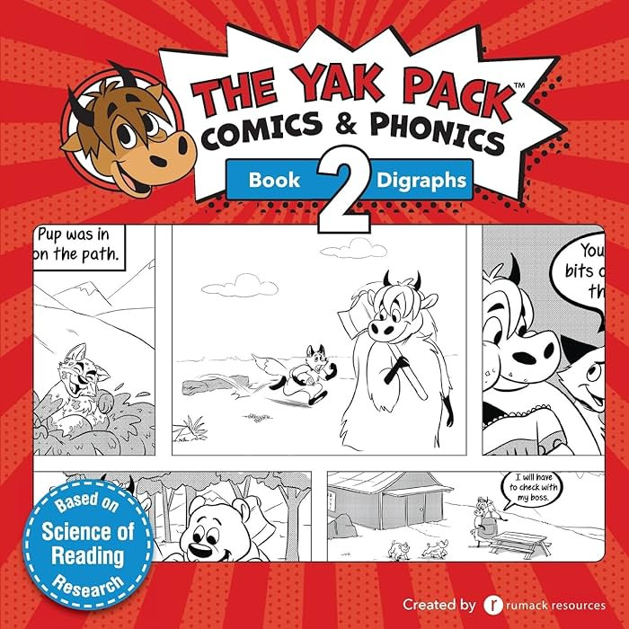 The Yak Pack: Comics & Phonics: Book 2: Learn to read decodable digraph words (The Yak Pack Comic... | Amazon (US)