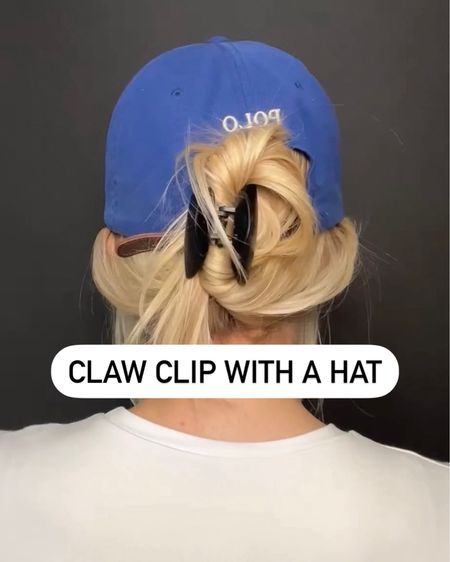 claw clip with a hat — use code SAMANTHASBEAUTYCONFESSIONS to save on kitsch products and accessories 

#LTKGiftGuide #LTKU #LTKBeauty