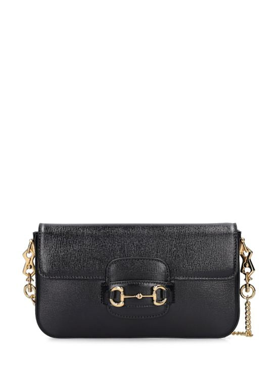 Mini Horsebit 1955 leather shoulder bag | Luisaviaroma