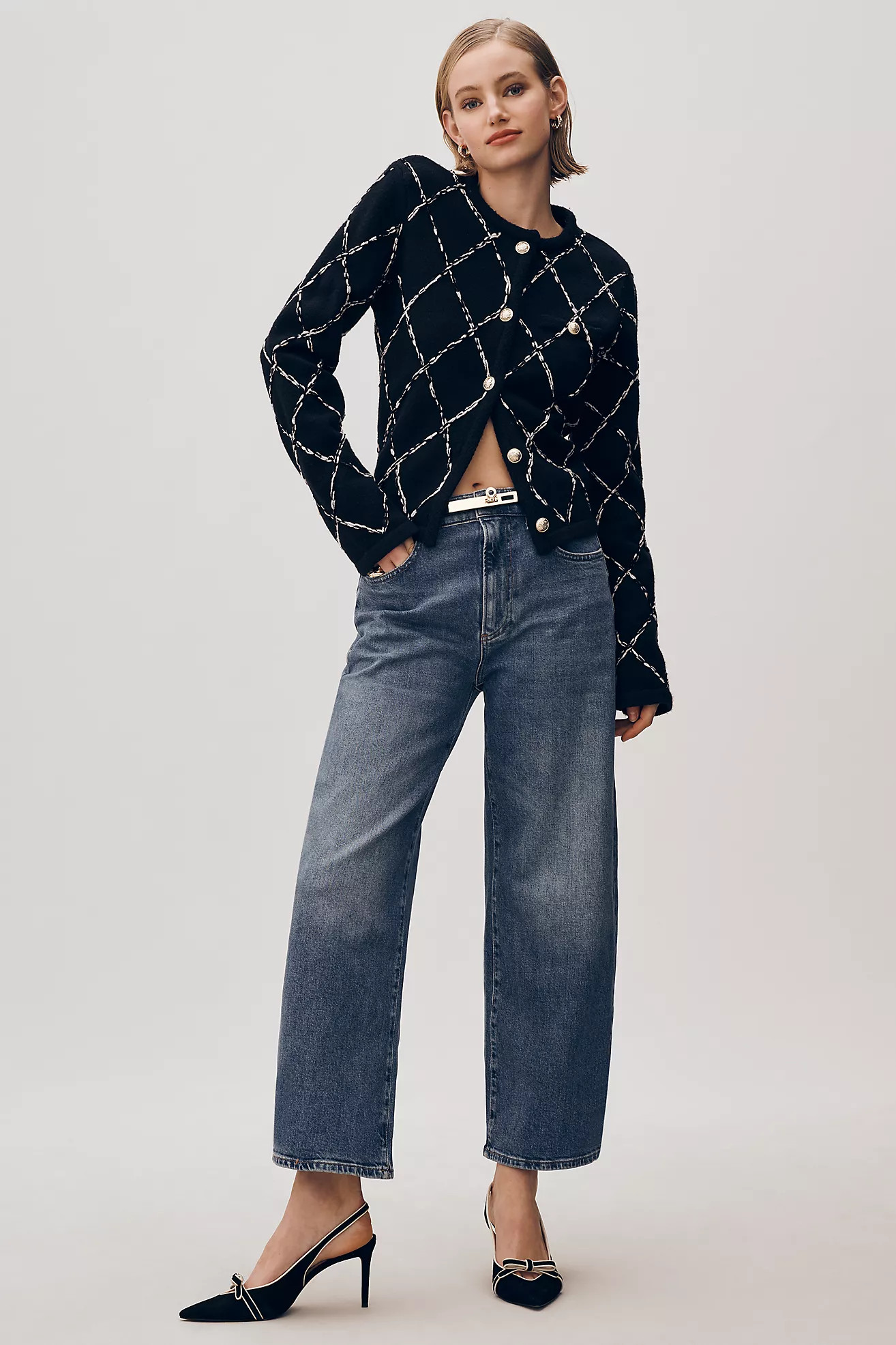 PAIGE Arellia High-Rise Tapered Jeans | Anthropologie (US)