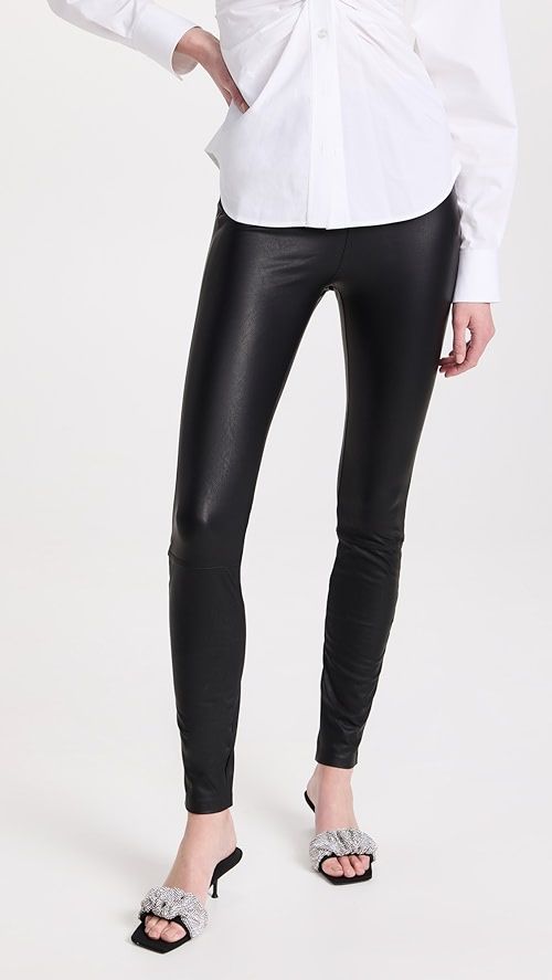 Good American Good Waist Leather Pull On Leggings | SHOPBOP | Shopbop