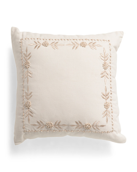 20x20 Everly Embroidery Pillow | TJ Maxx