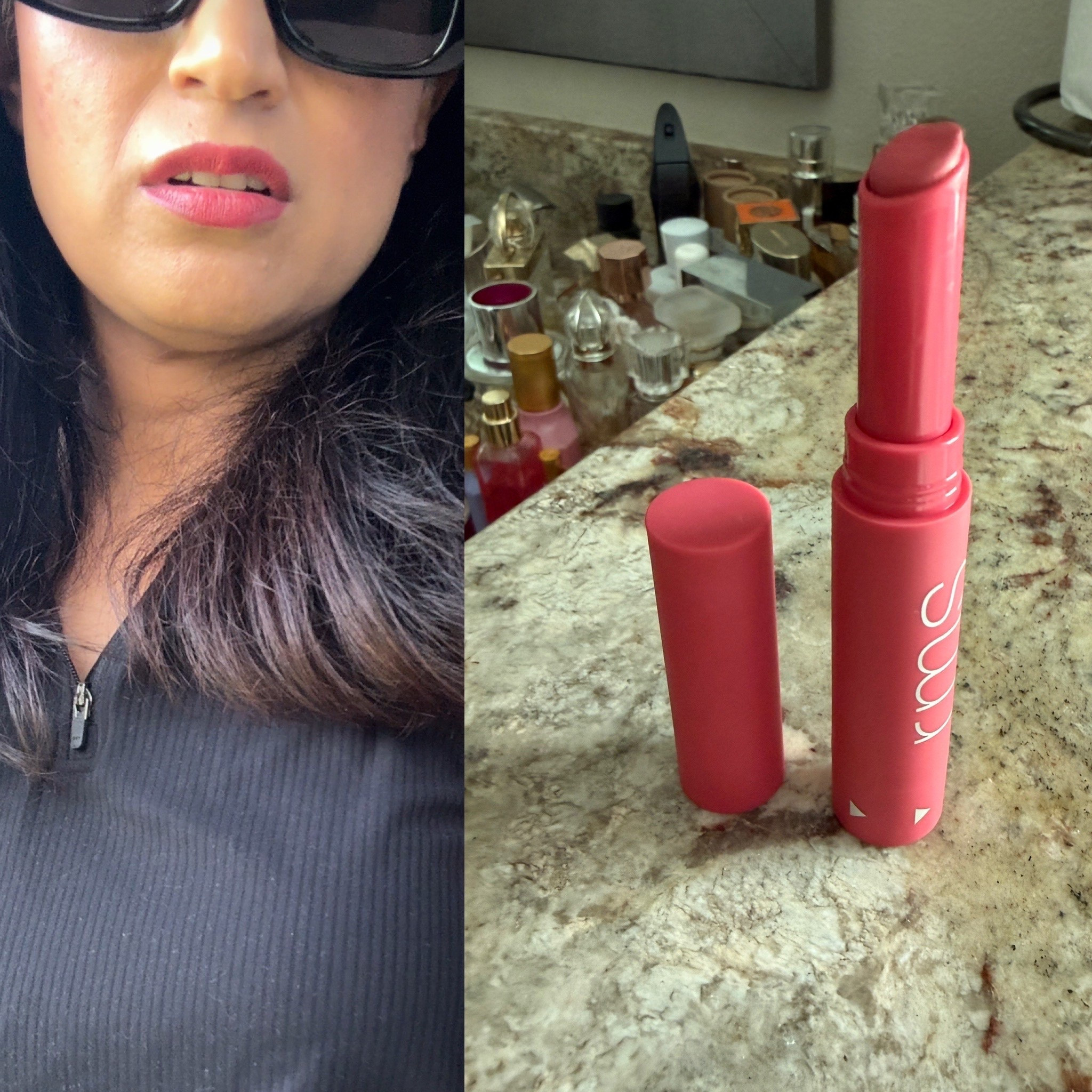 My bright glossy lipstick 