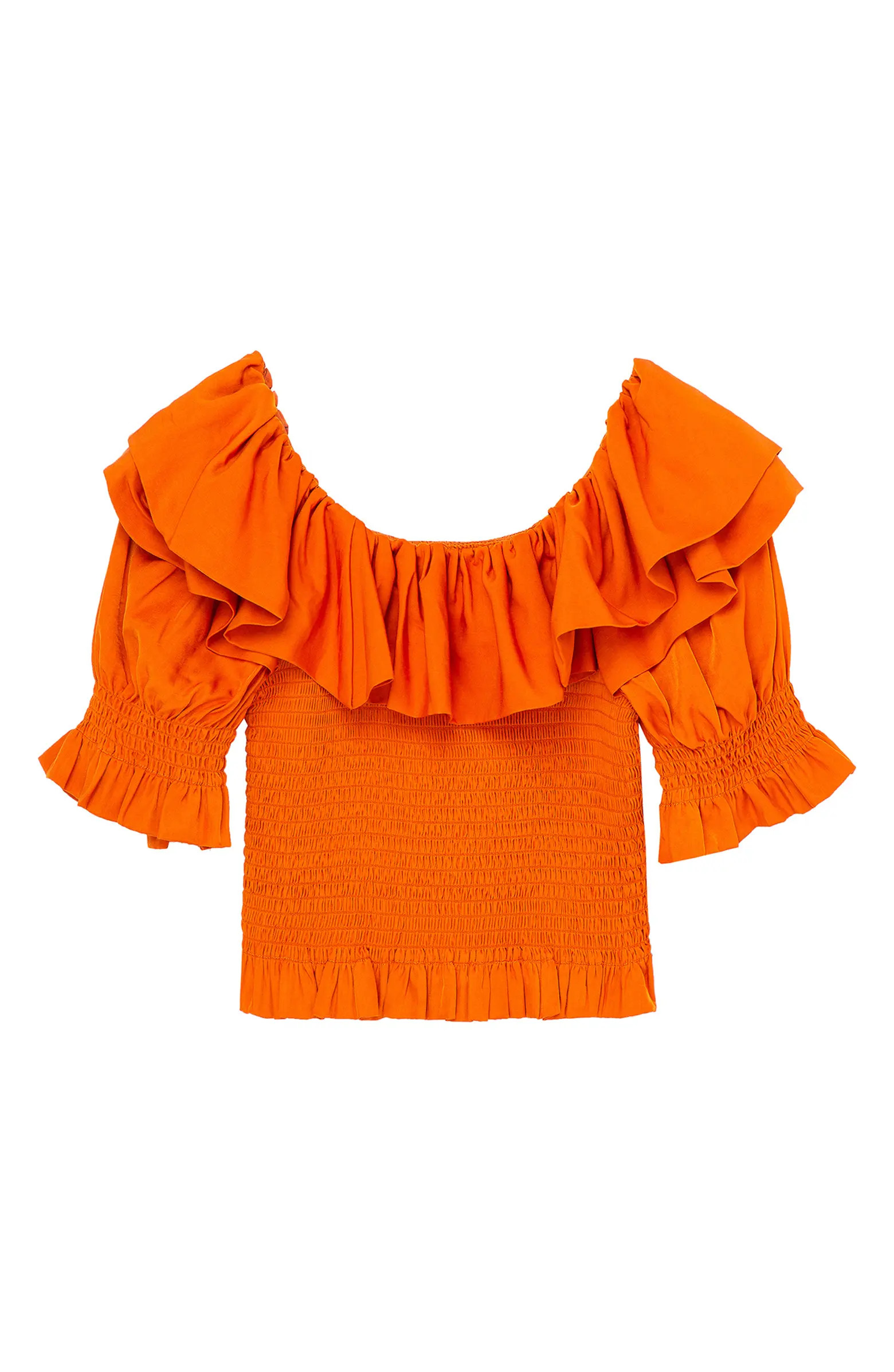 Kids' Smocked Ruffle Detail Top | Nordstrom