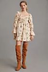 By Anthropologie Long-Sleeve Embroidered Mini Dress | Anthropologie (US)