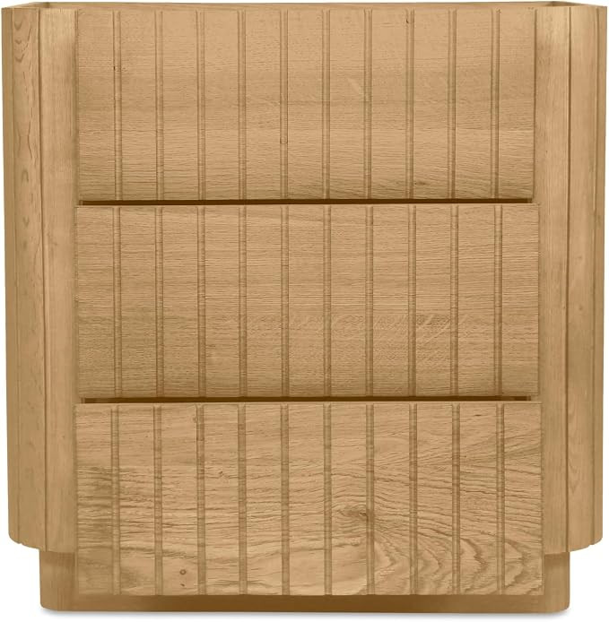 Moe's Home Collection Povera 3 Drawer Nightstand Natural Oak | Amazon (US)
