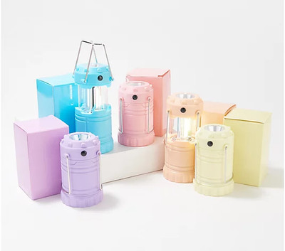 BrightEase Set of 5 Mini Lanterns with Spotlight