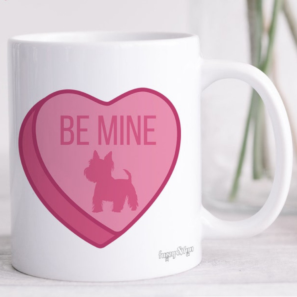 Be Mine! Westie Valentine’s mug comes in four colors - pink, blue, yellow and purple. Several other breeds available, I linked a few.. click through to see more choices. So cute for a dog mom gift!

#LTKSeasonal #LTKGiftGuide #LTKHome